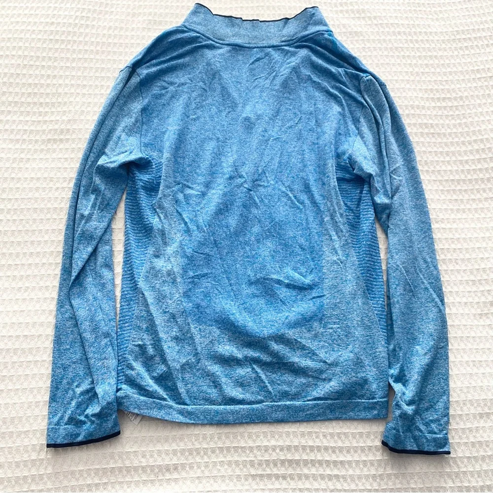 Nike Golf Dri-FIT Blue 1/4 zip seamless size Large